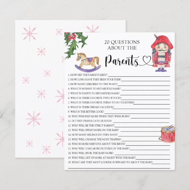 Nutcracker - games about the parents (Front/Back)