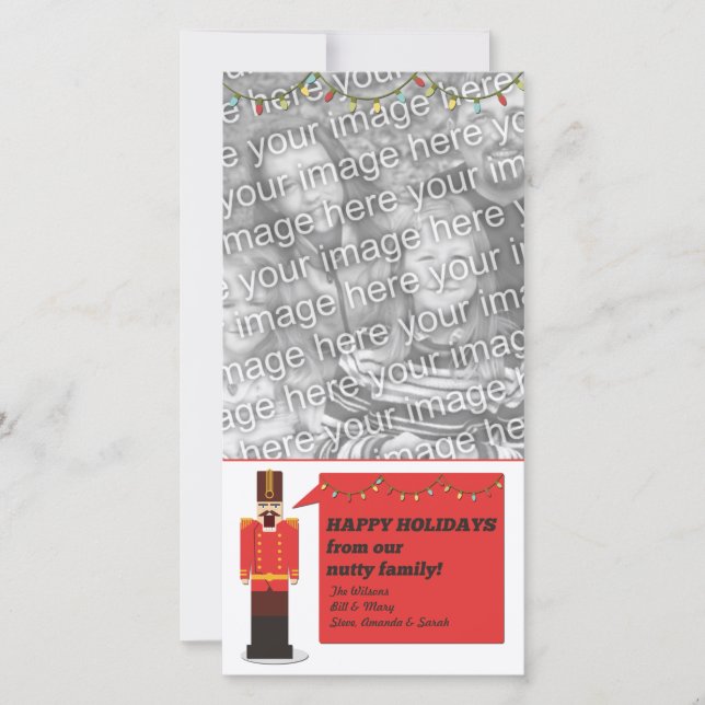 Nutcracker Happy Holidays, Modèle Carte photo (Devant)