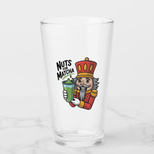 Nutcracker Holding Matcha Latte Funny Nuts For Mat Glass