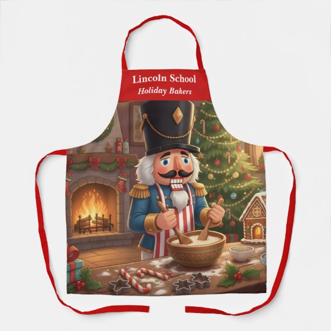 Nutcracker Holiday Baking Apron (Front)