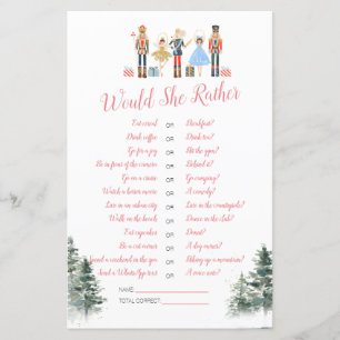 Nutcracker Holiday Bridal Shower Would She Rather