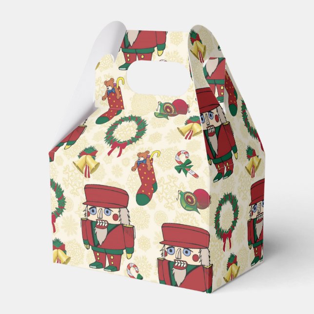 Nutcracker Holiday Christmas Favor Box (Front Side)