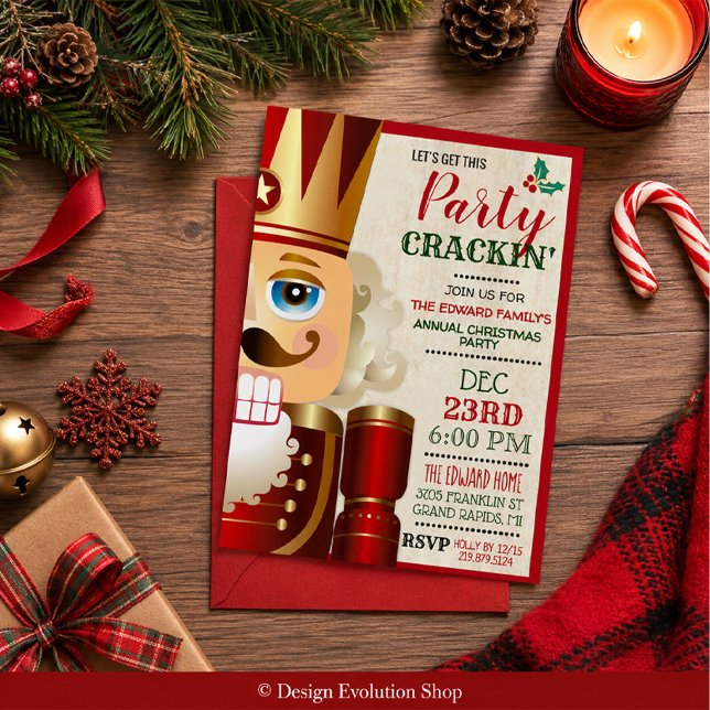 Nutcracker Holiday Christmas Invitation (Creator Uploaded)