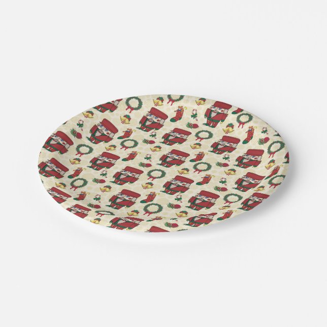 Nutcracker Holiday Christmas Paper Plate (Angled)