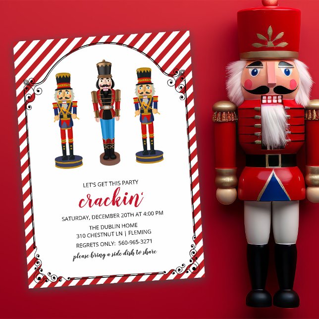 Nutcracker Holiday Christmas Party Invitation (Creator Uploaded)