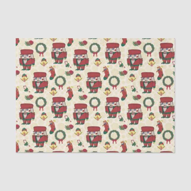 Nutcracker Holiday Christmas Tissue Paper (Front)