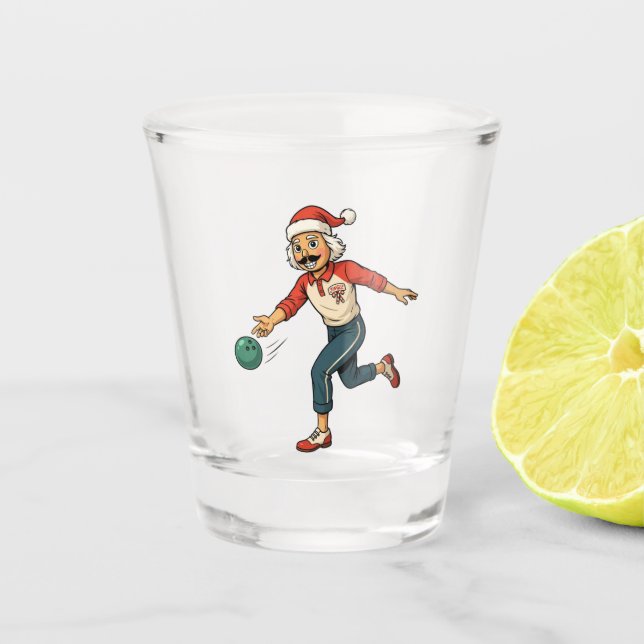 Nutcracker Holiday Game Thrower Casual Christmas   Shot Glass (Front)