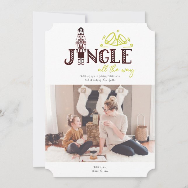 Nutcracker Holiday Photo Card (Front)