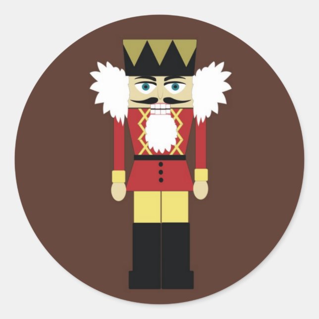 Nutcracker Holiday Sticker (Front)