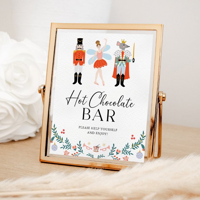 Nutcracker Hot Chocolate Bar Christmas Party Poster (Creator Uploaded)