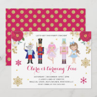 Nutcracker Invitation Sugar Plum Fairy Invitation