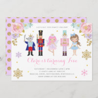 Nutcracker Invitation Sugar Plum Fairy Invitation