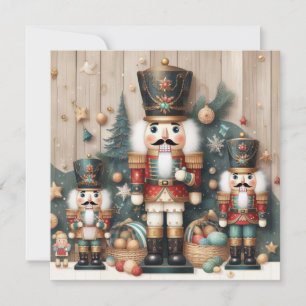 Nutcracker Joyeuse carte de voeux de Noël