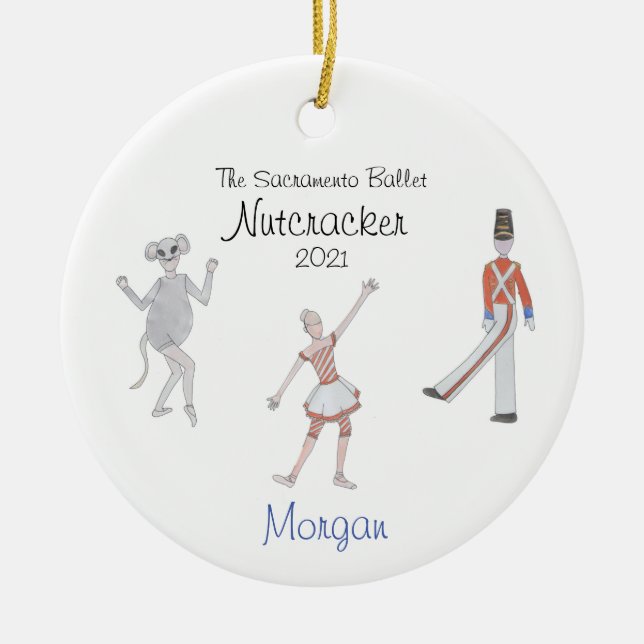 Nutcracker Keepsake Ornament (custom) (Front)
