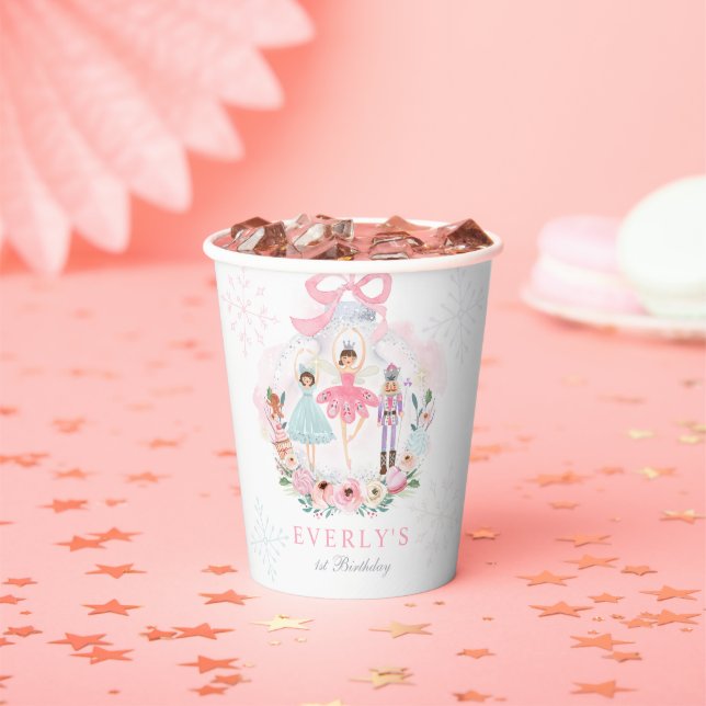 Nutcracker Land Of Sweet Birthday Party Decor Paper Cups (Insitu)