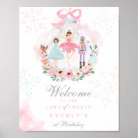 Nutcracker Land Of Sweet Birthday Party Welcome