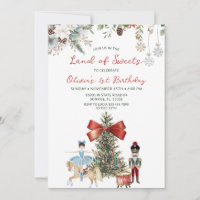 Nutcracker Land of Sweets Ballerina 1st Birthday