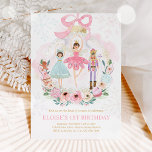 Nutcracker Land Of Sweets Sugar Plum Fairy Pink Invitation<br><div class="desc">Nutcracker Land Of Sweets Sugar Plum Fairy Pink Invitation</div>