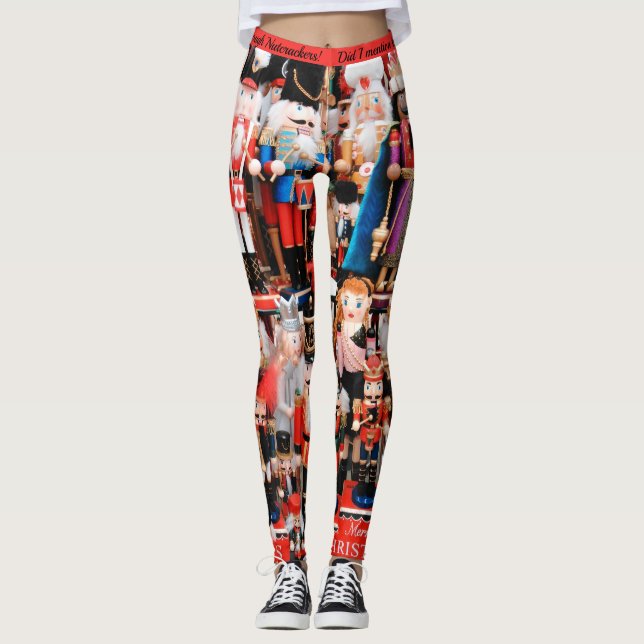 Nutcracker Leggings Christmas Running Tights (Front)
