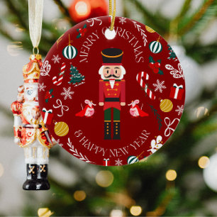 Nutcracker Magic Ceramic Ornament