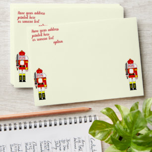 Nutcracker Merry Christmas Envelope