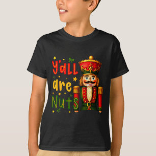 Nutcracker Merry Christmas Funny Xmas Pajamas Y'al T-Shirt