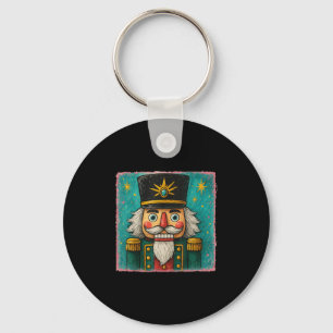 Nutcracker Merry Christmas Men Women Kids Painting Keychain