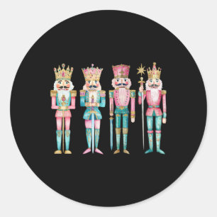Nutcracker Merry Christmas Xmas Family Pyjamas Hol Classic Round Sticker