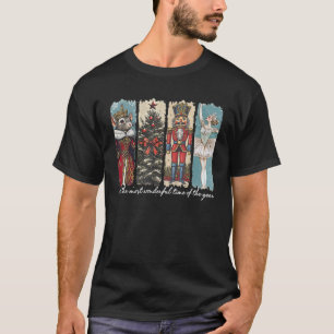 Nutcracker Merry Christmas Xmas Tree Family Pajama T-Shirt