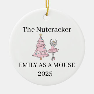 Nutcracker Mouse Ornament, Cast Member Gift Ceramic Ornament