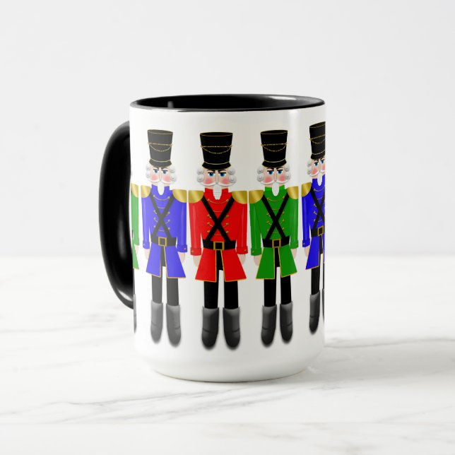 Nutcracker Mug with Line-up of Soldiers in Colours (Front Left)