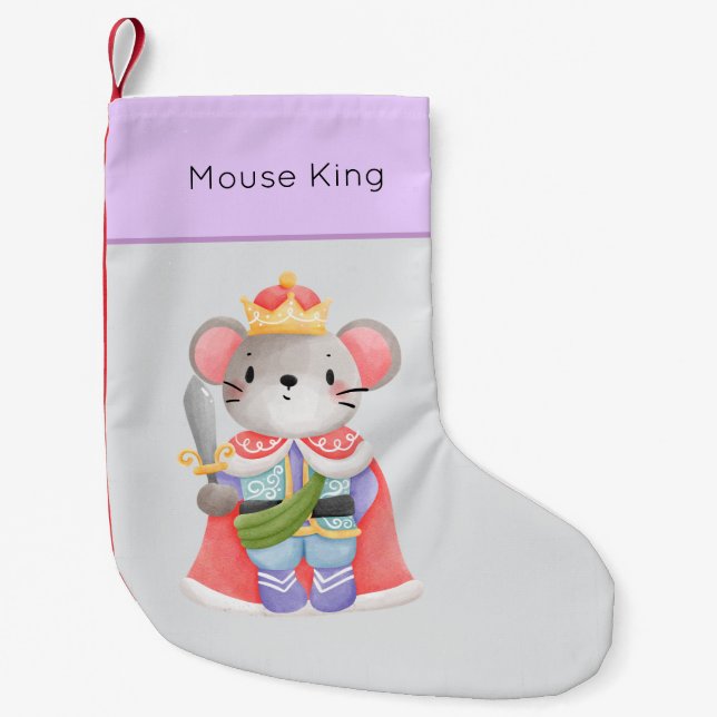 Nutcracker Pastel Mouse King Small Christmas Stocking (Front)