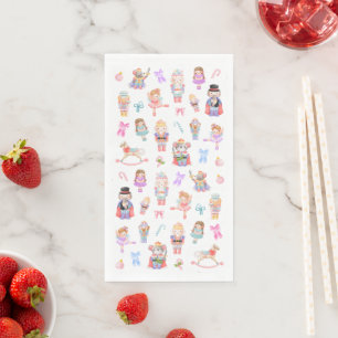 Nutcracker Pattern Christmas Napkin
