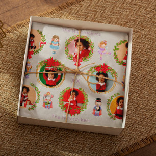 Nutcracker Pattern Christmas Photo Tissue Paper