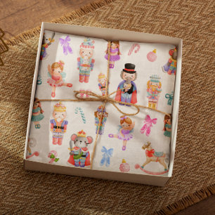 Nutcracker Pattern Christmas Tissue Paper