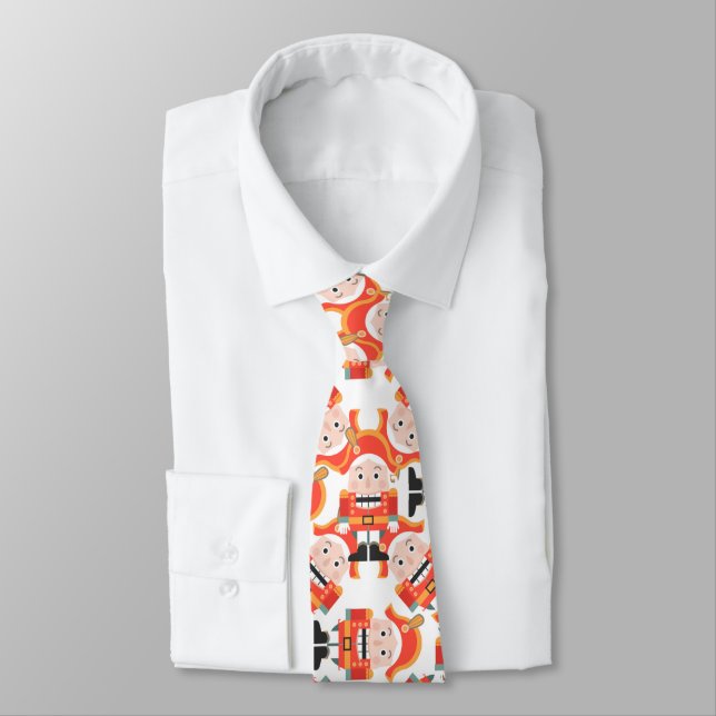 Nutcracker pattern Neck Tie (Tied)