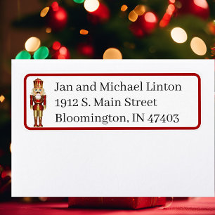 Nutcracker Personalize Return Address Christmas