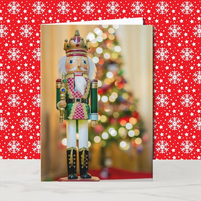 Nutcracker Personalize Text Christmas Card (Creator Uploaded)