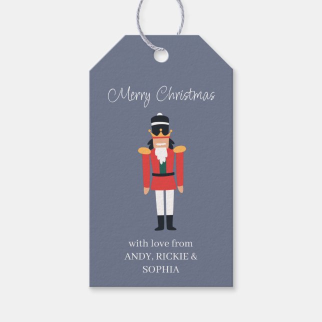 Nutcracker Personalized Gift Tags (Front)