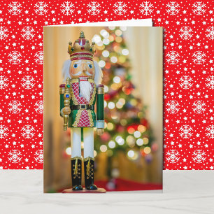 Nutcracker Personnaliser la carte de Noël de texte