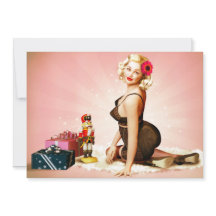 Nutcracker Pin-up Holiday Party Invitation