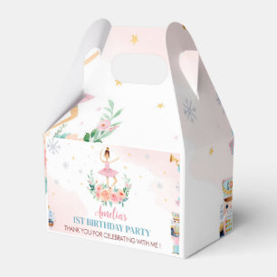 Nutcracker Pink  Birthday Party Favor Box