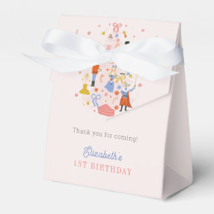 Nutcracker Pink Christmas Tree Holiday Birthday Favor Box