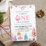 Nutcracker Pink Fairy Birthday Party Invitation<br><div class="desc">Our Christmas nutcracker birthday invitation is the perfect way to invite friends and family to your party. The design features a pink fairy nutcracker theme, with plenty of space for all the important details such as the date, time, and location of the party. Perfect for any age, gender and theme...</div>