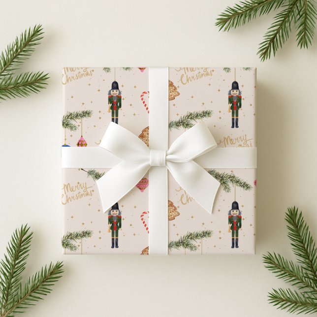 Nutcracker pink wrapping paper (Creator Uploaded)