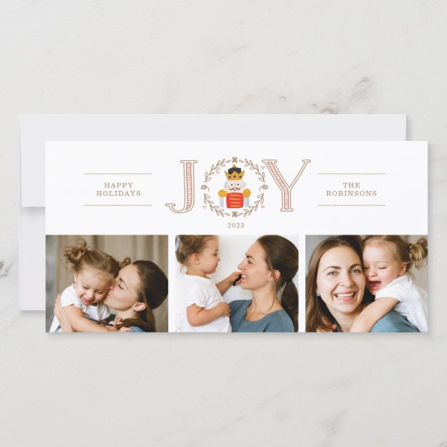 Nutcracker Prince Holiday Photo Card (Front)