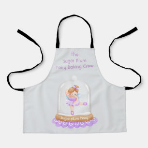 Nutcracker Purple Sugar Plum Fairy Christmas Apron