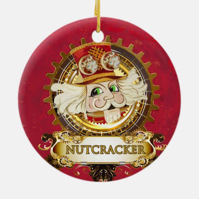 Nutcracker Retold  Round Ceramic Ornament (Back)