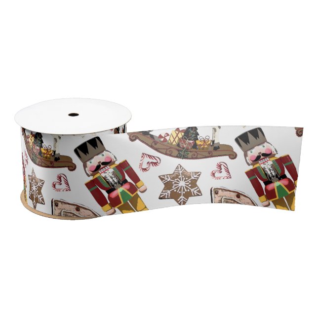 Nutcracker Ribbon Satin Ribbon (Spool)