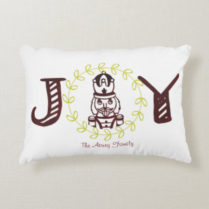 Nutcracker Simple Modern Personalized Accent Pillow